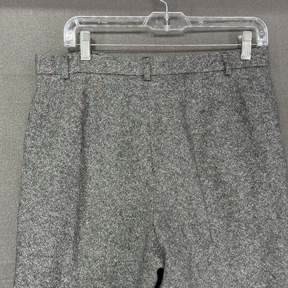 Y2K Prep Pendleton Pants Sz 10 Speckled Gray Virgin Wool Silk Trousers USA - Picture 5 of 10